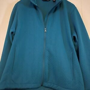 Lands' End Teal Quilted Jacket